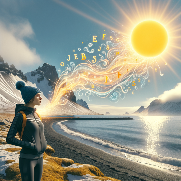 Emma regarde le soleil en pensant