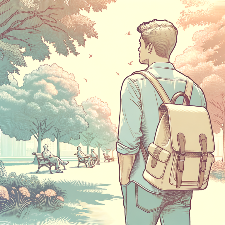 marche dans un parc