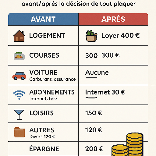 decision de tout plaquer