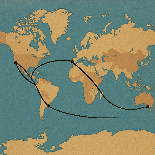 voyage autour du globe