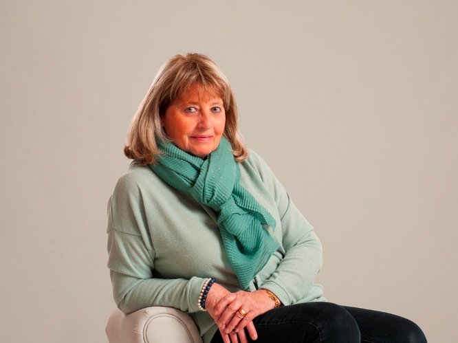 Gabrielle sur son fauteuil