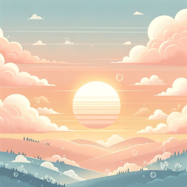 lever de soleil au fond de la vallée
