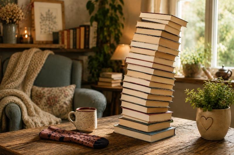 Pile de livres très haute