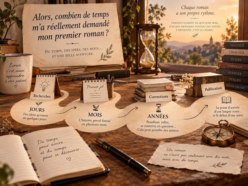 temps nécessaire pour écrire un roman